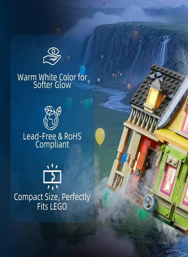 YEABRICKS LED Light for Lego-43217 Disney Up House Building Blocks Model (Lego Set NOT Included) - Image 3
